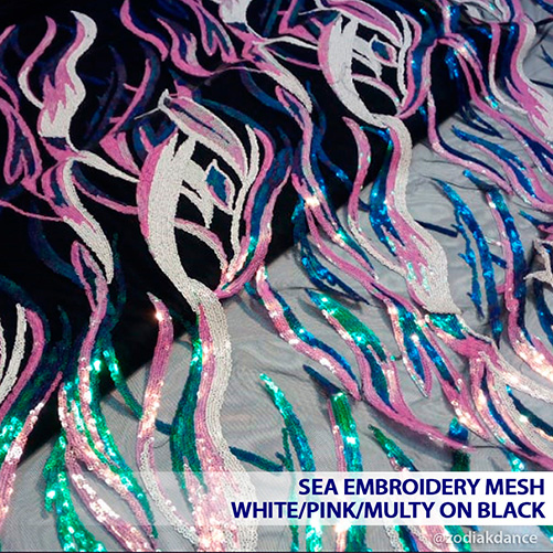 Sea Embroidery Mesh