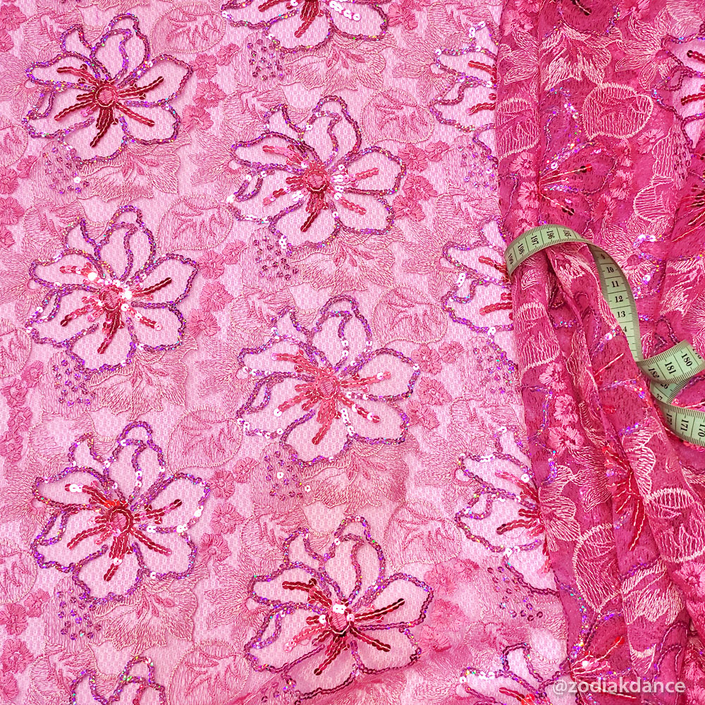 Sequin lace Rose Bouquet Pink