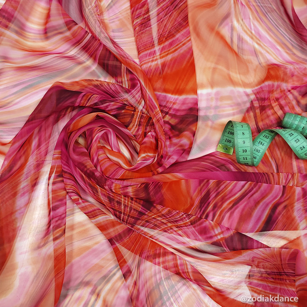 Georgette print Салют