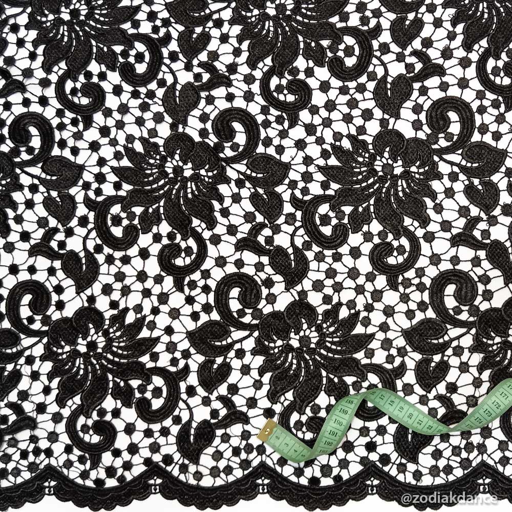 Crochet Lace CR 13 Black