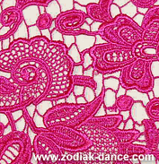Flower wave all over crochet lace
