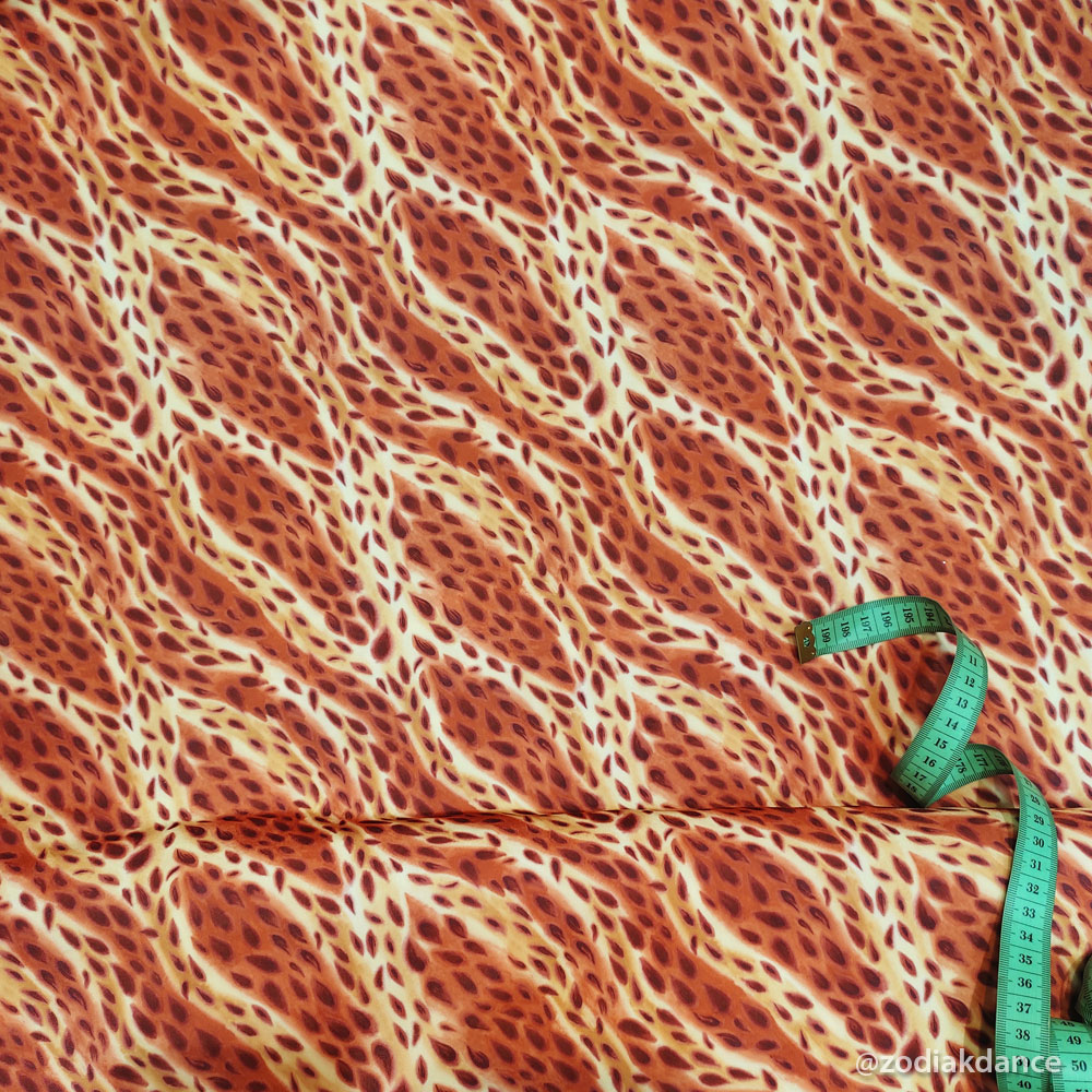 Lycra Print  Cinnamon