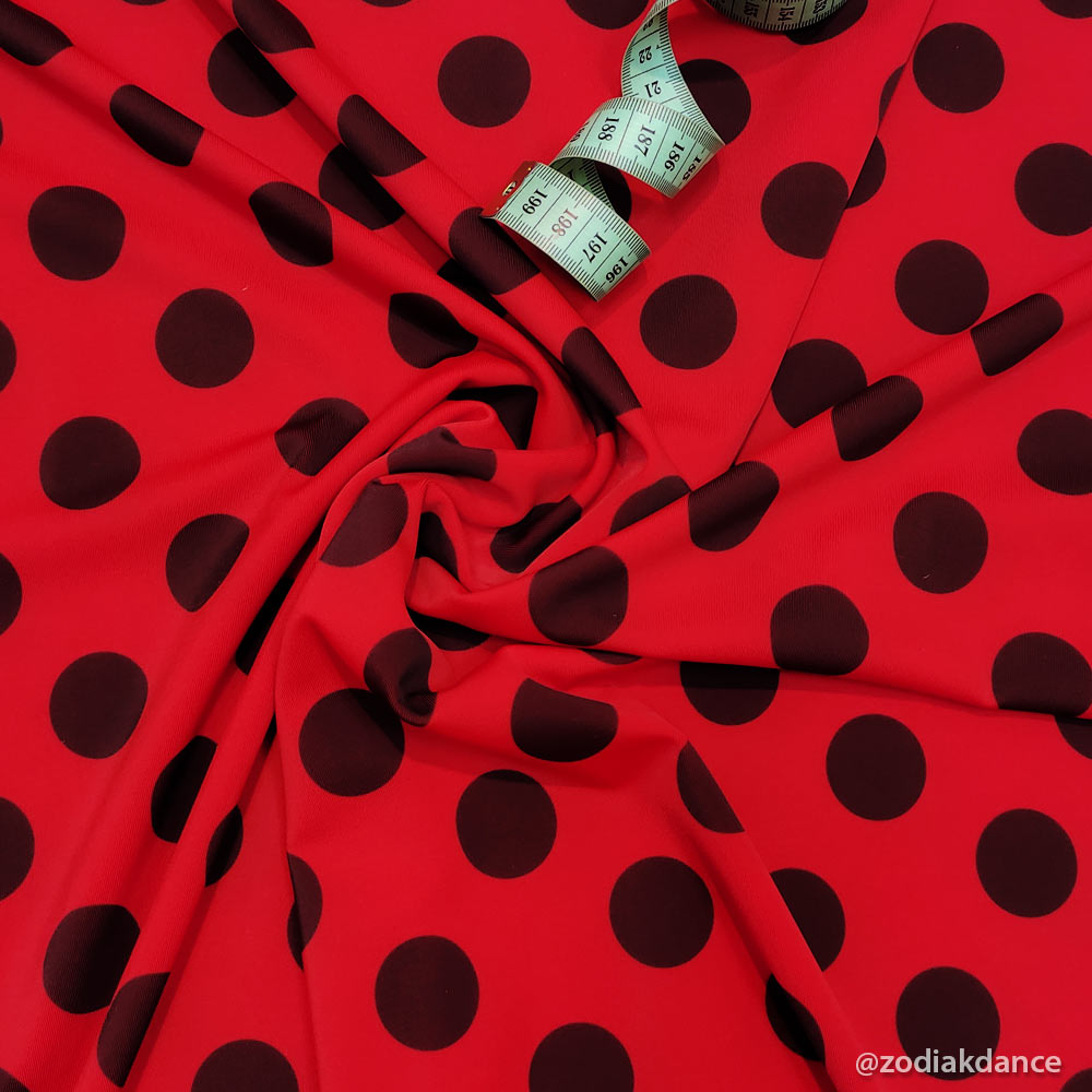  Polka Dots on Lycra /     