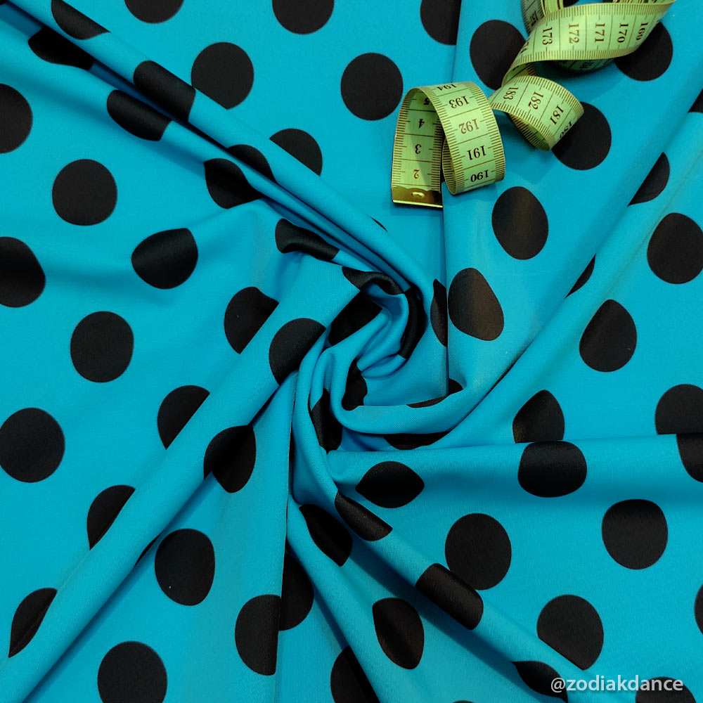  Polka Dots on Lycra /     