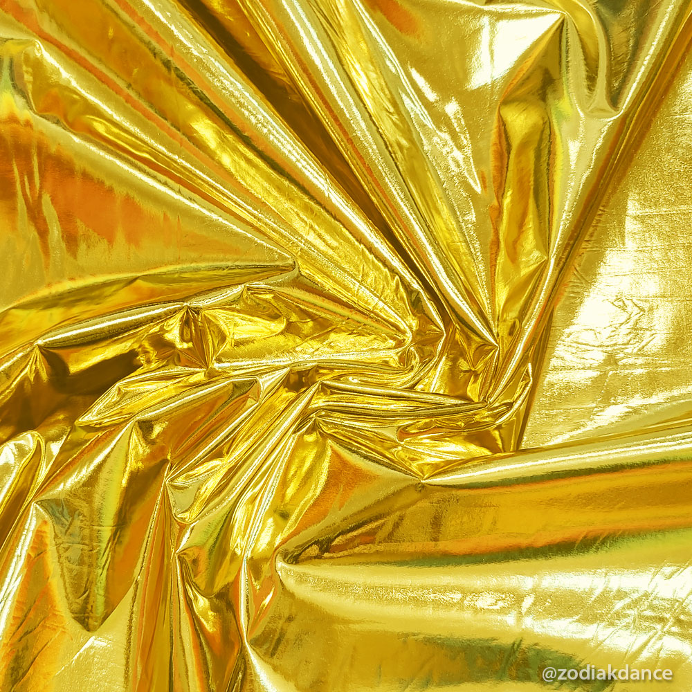 Shine Metallic Lycra Gold