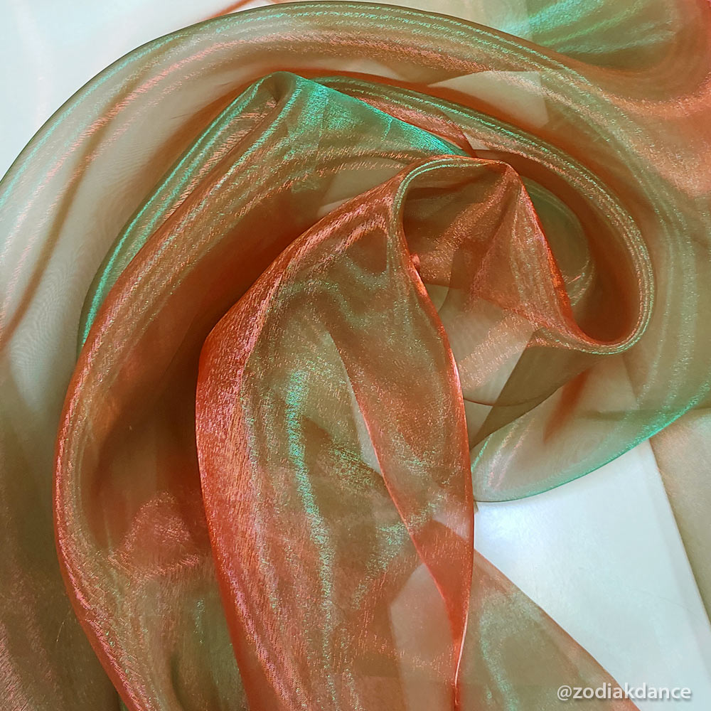 Chameleon Organza Red/Shamrock