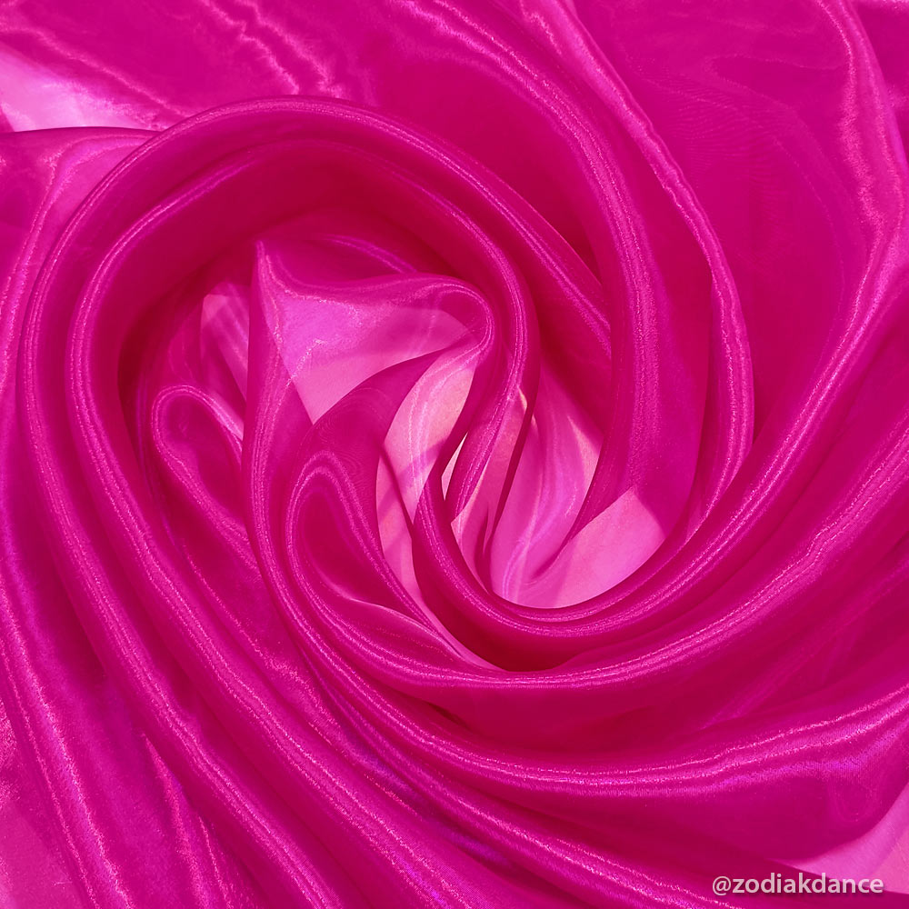 Crystal Organza Fuchsia Pink