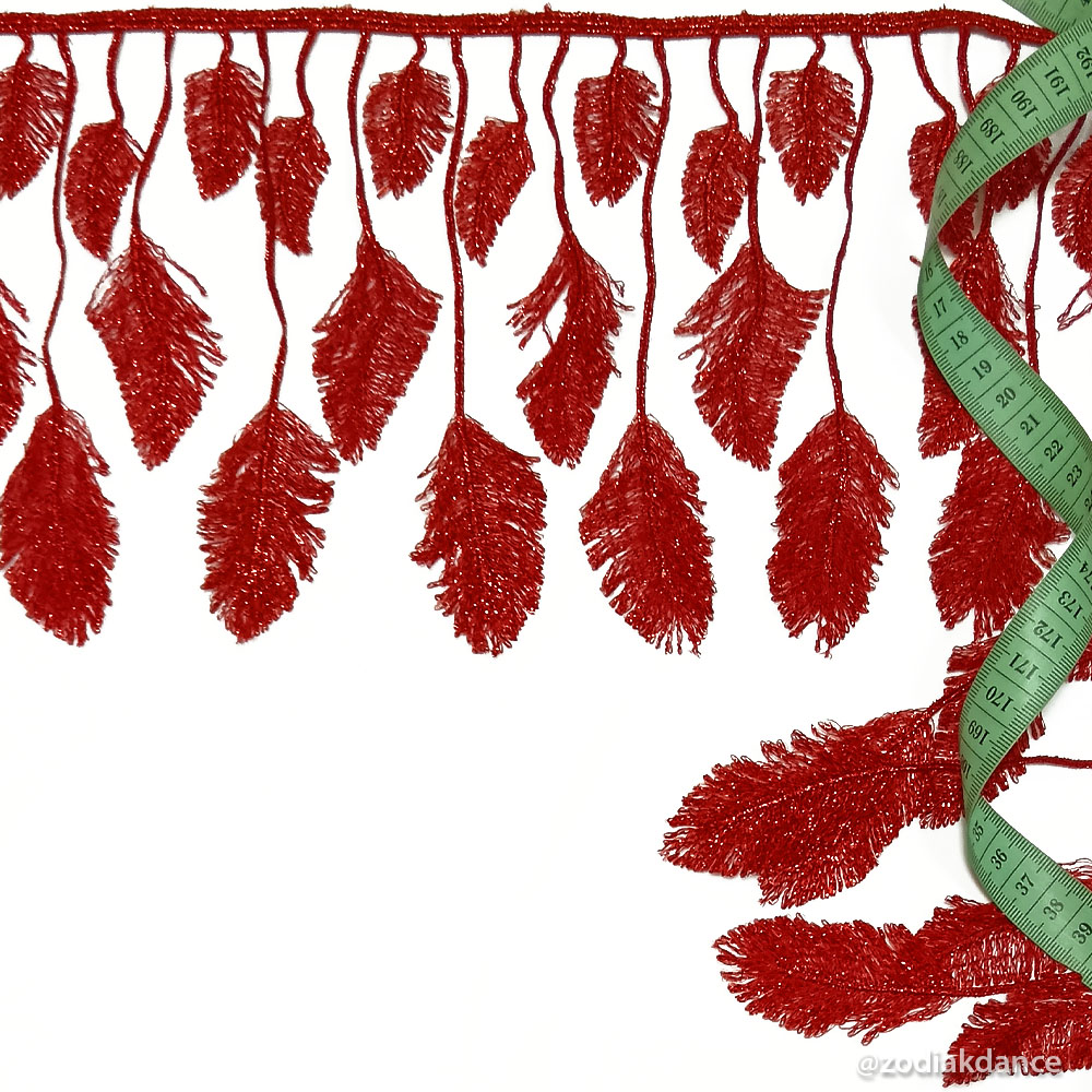 Бахрома FEATHER FRINGE Red