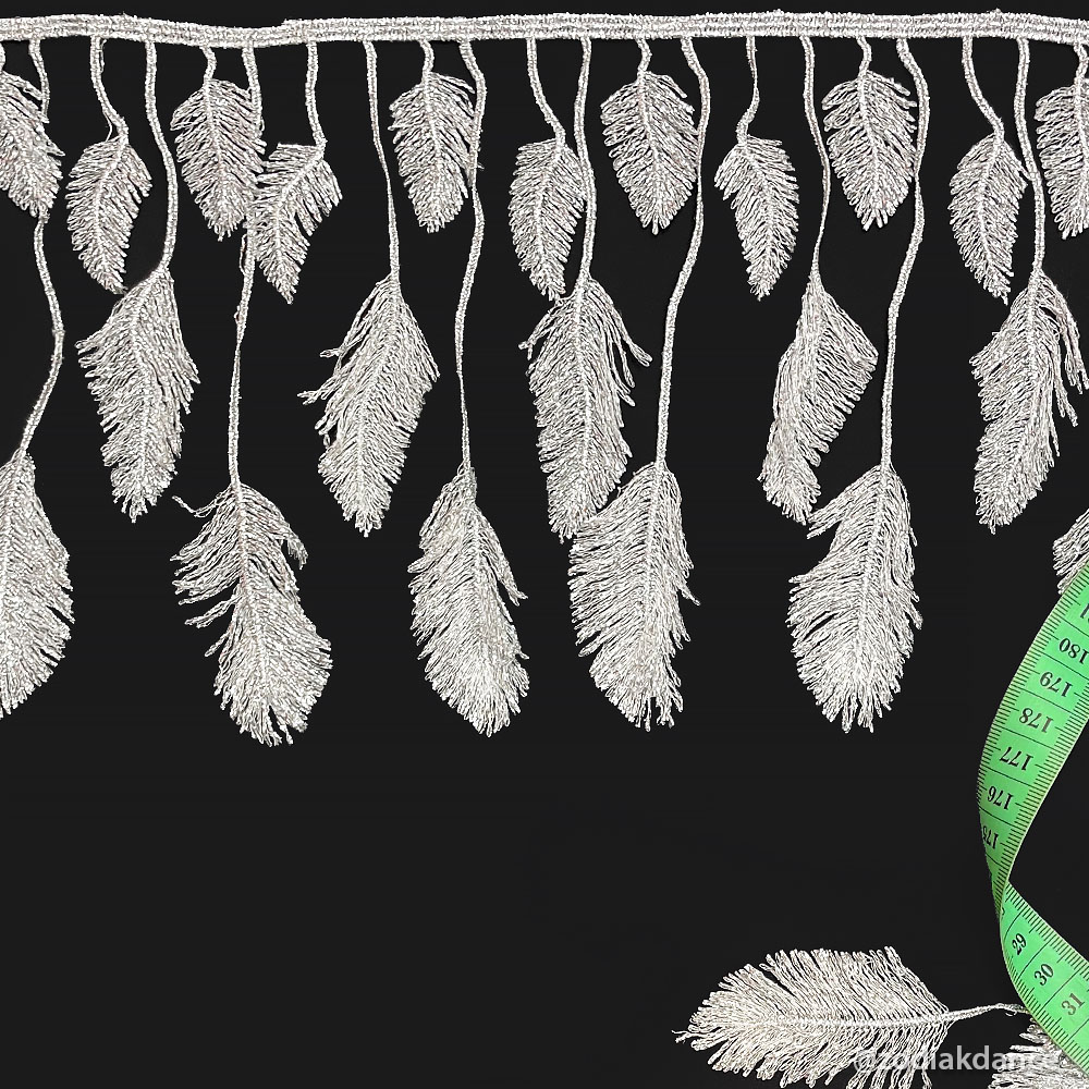 Бахрома FEATHER FRINGE Silver