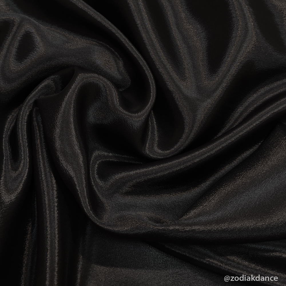 Satin Chiffon Black