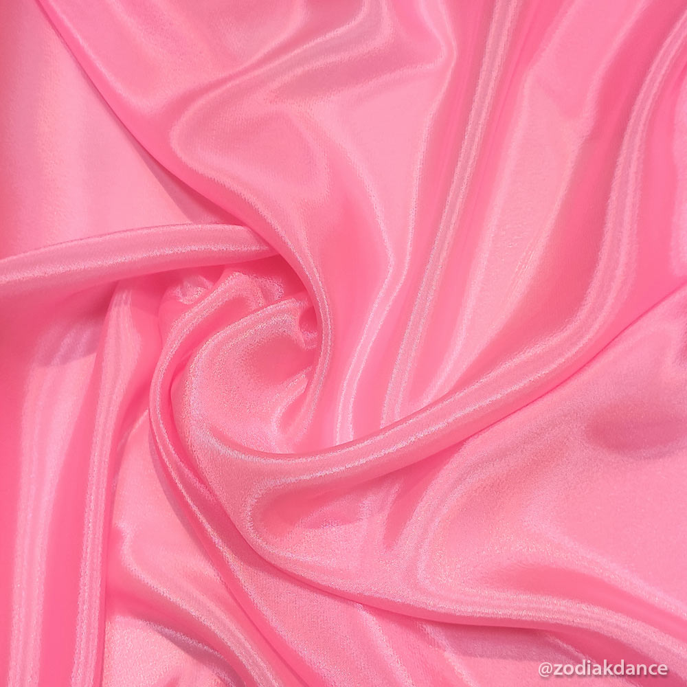 Satin Chiffon Bubblegum Pink