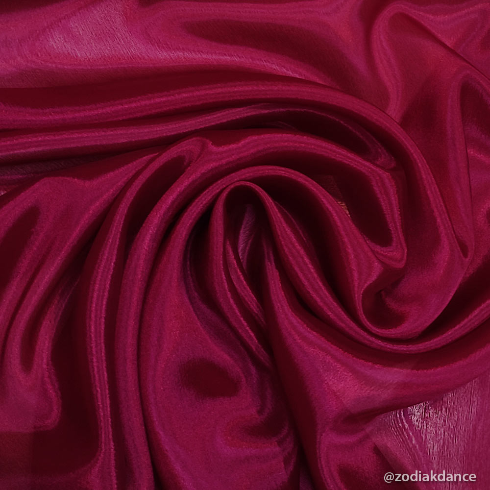 Satin Chiffon Burgundy