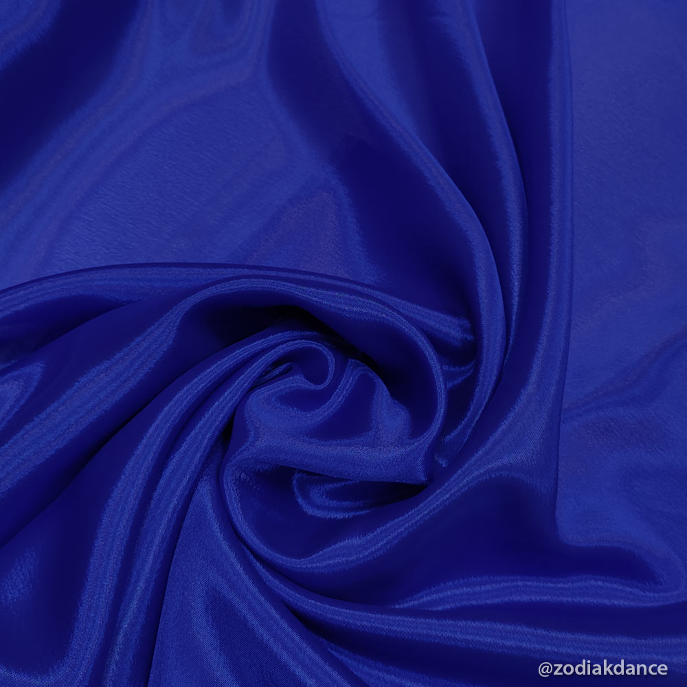 Satin Chiffon Cobalt