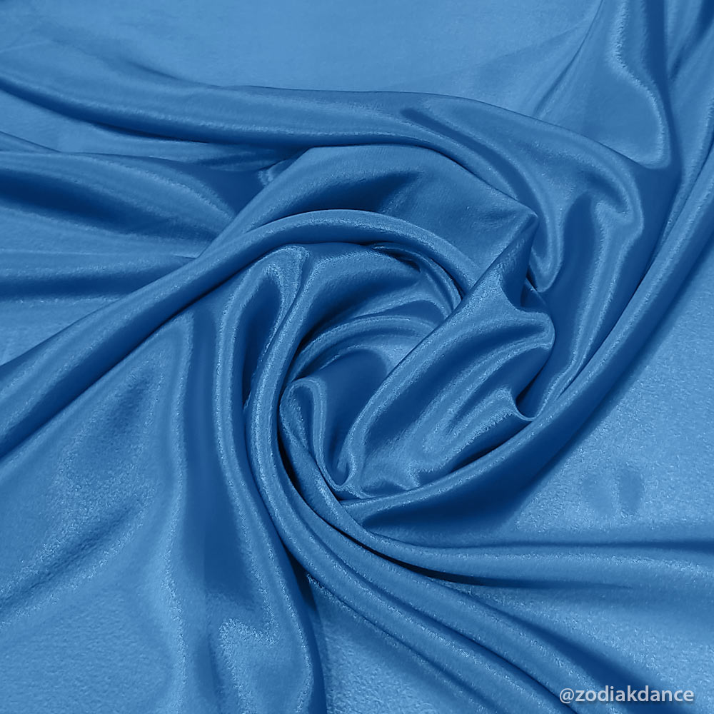 Satin Chiffon Electric Blue