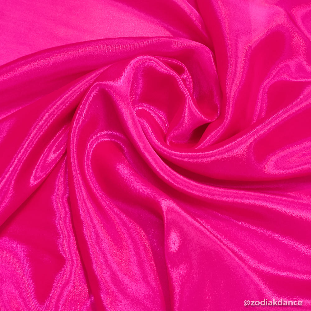 Satin Chiffon Electric Pink