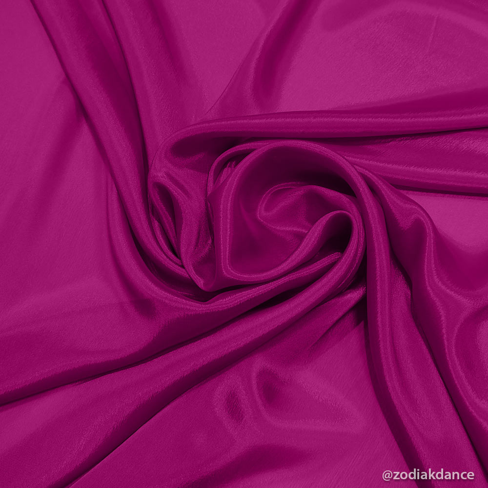 Satin Chiffon Hot Magenta