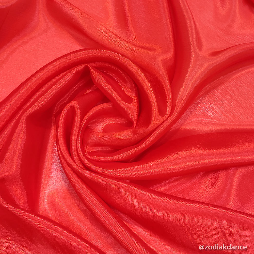 Satin Chiffon Red