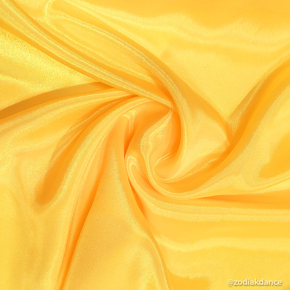 Satin Chiffon Saffron