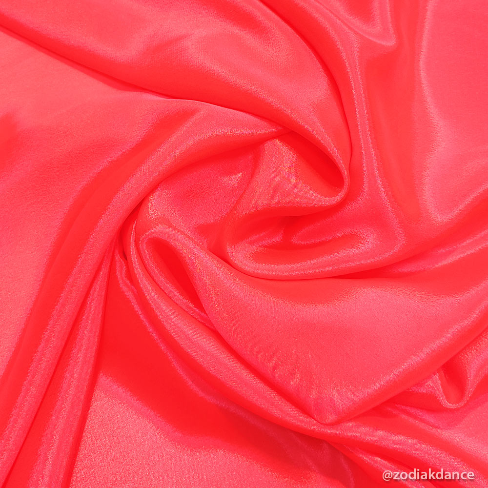 Satin Chiffon Flamingo Salmon (Pink Grapefruit)