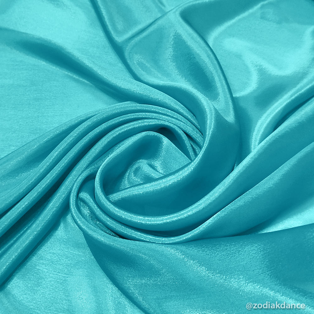 Satin Chiffon Tourquoise