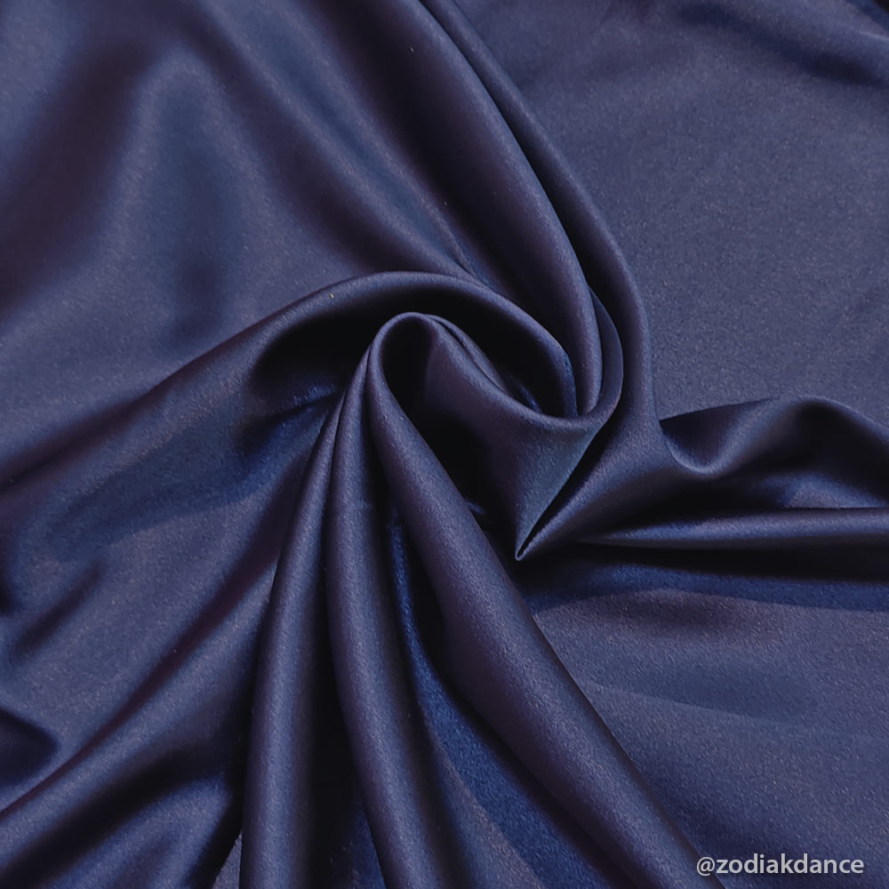 Stretch Satin Navy