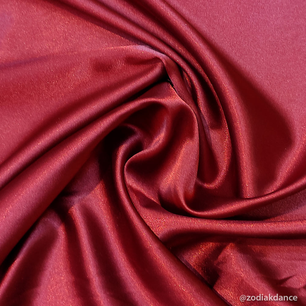 Stretch Satin Oxblood