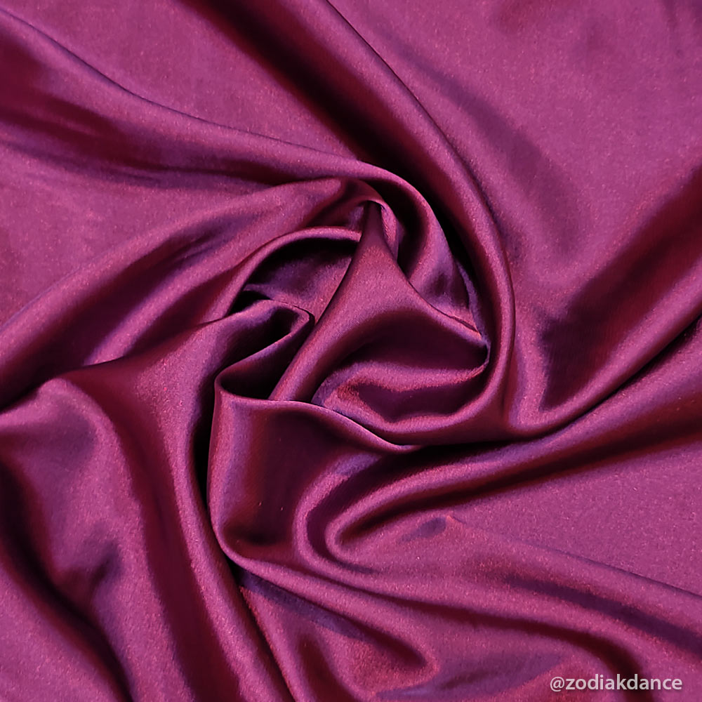 Stretch Satin Plum