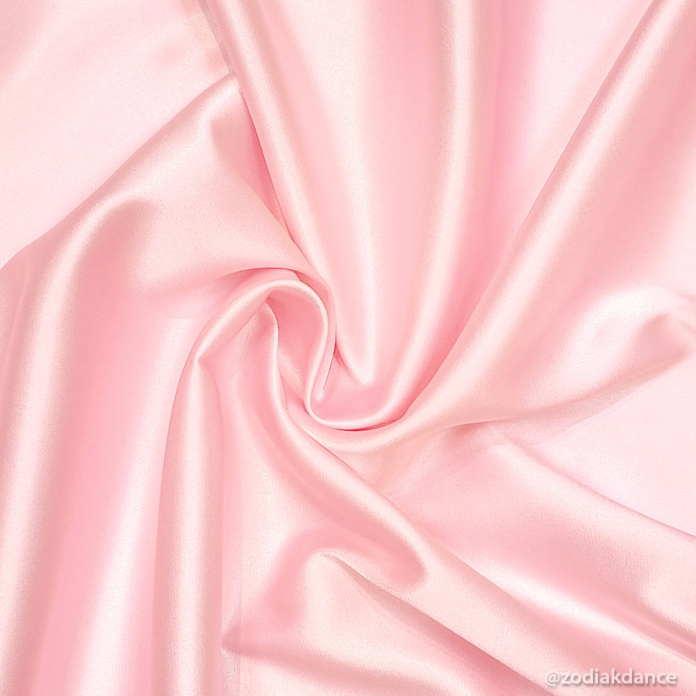 Stretch Satin Baby Pink