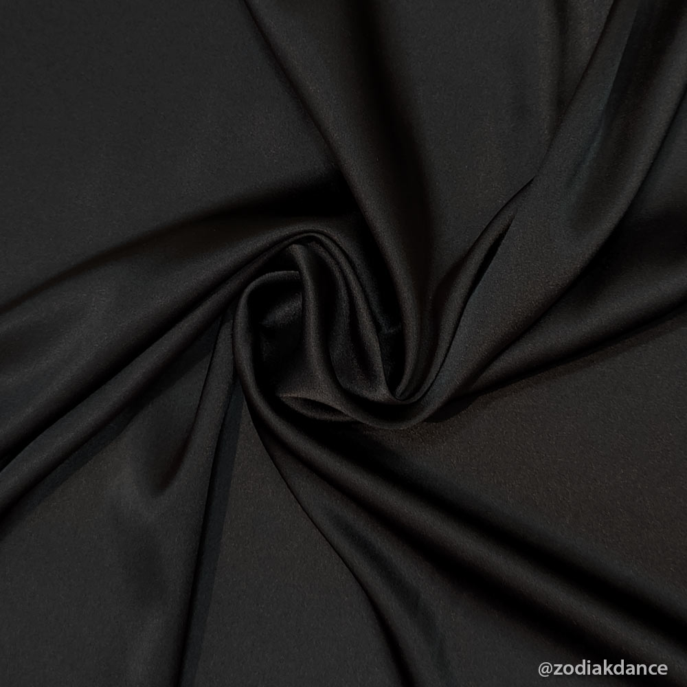 Stretch Satin Black