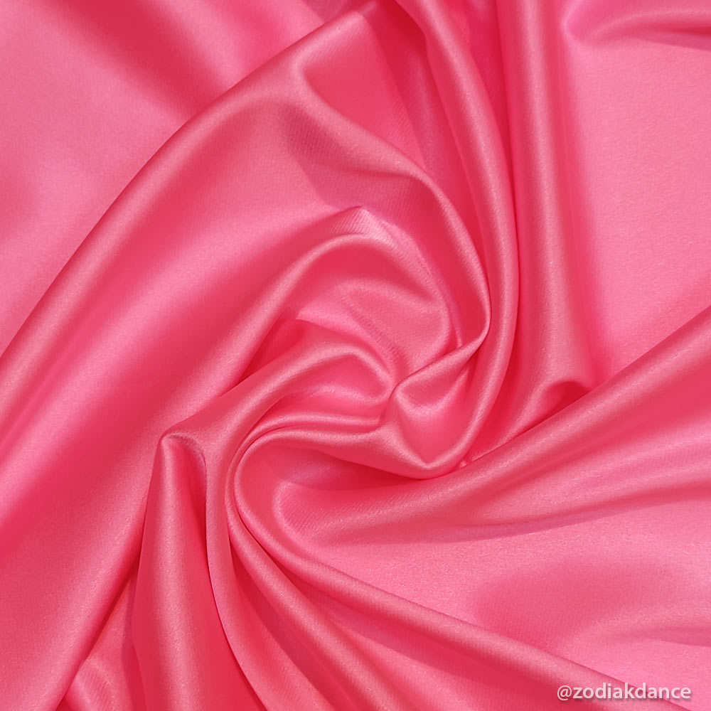 Stretch Satin Bubblegum Pink