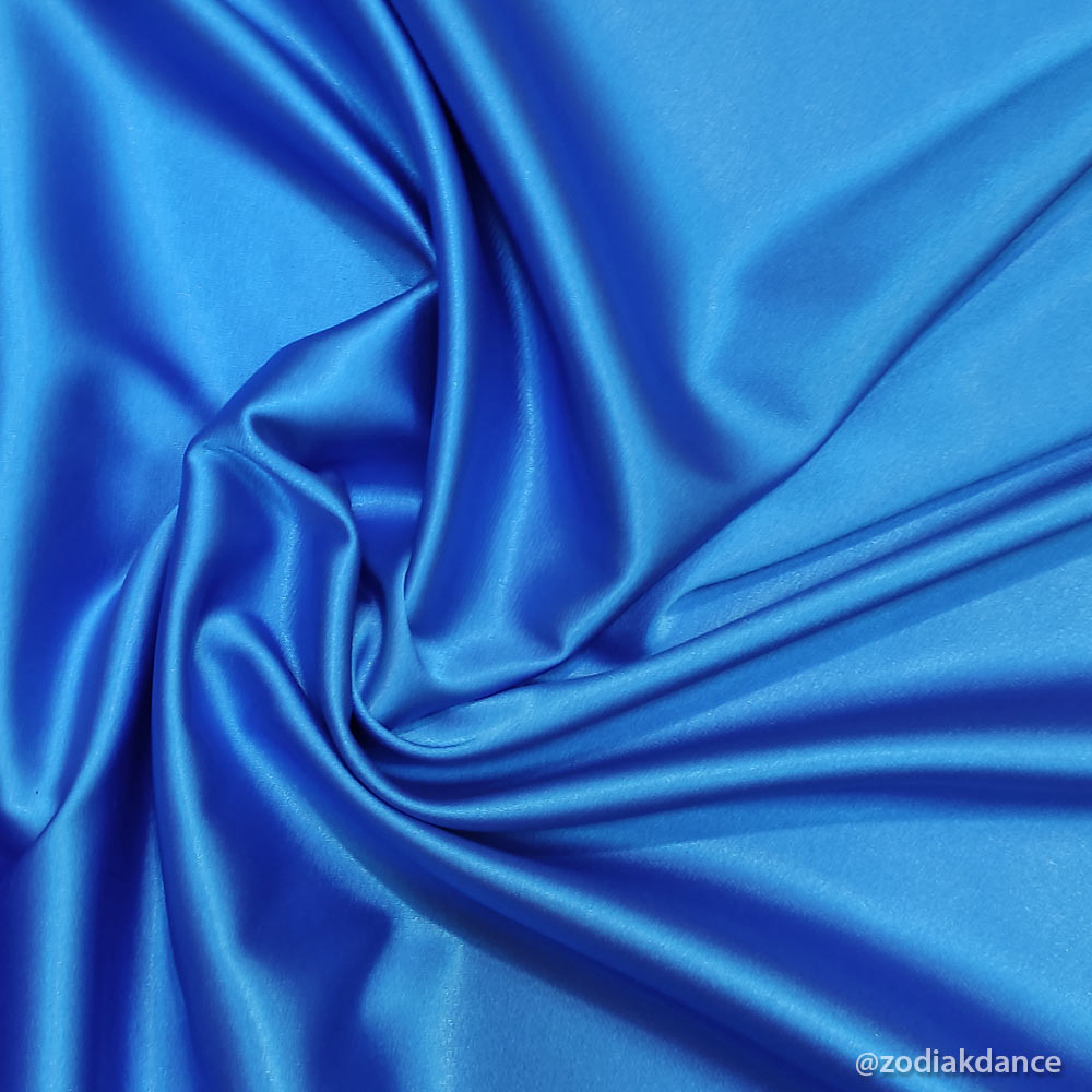 Stretch Satin Electric Blue