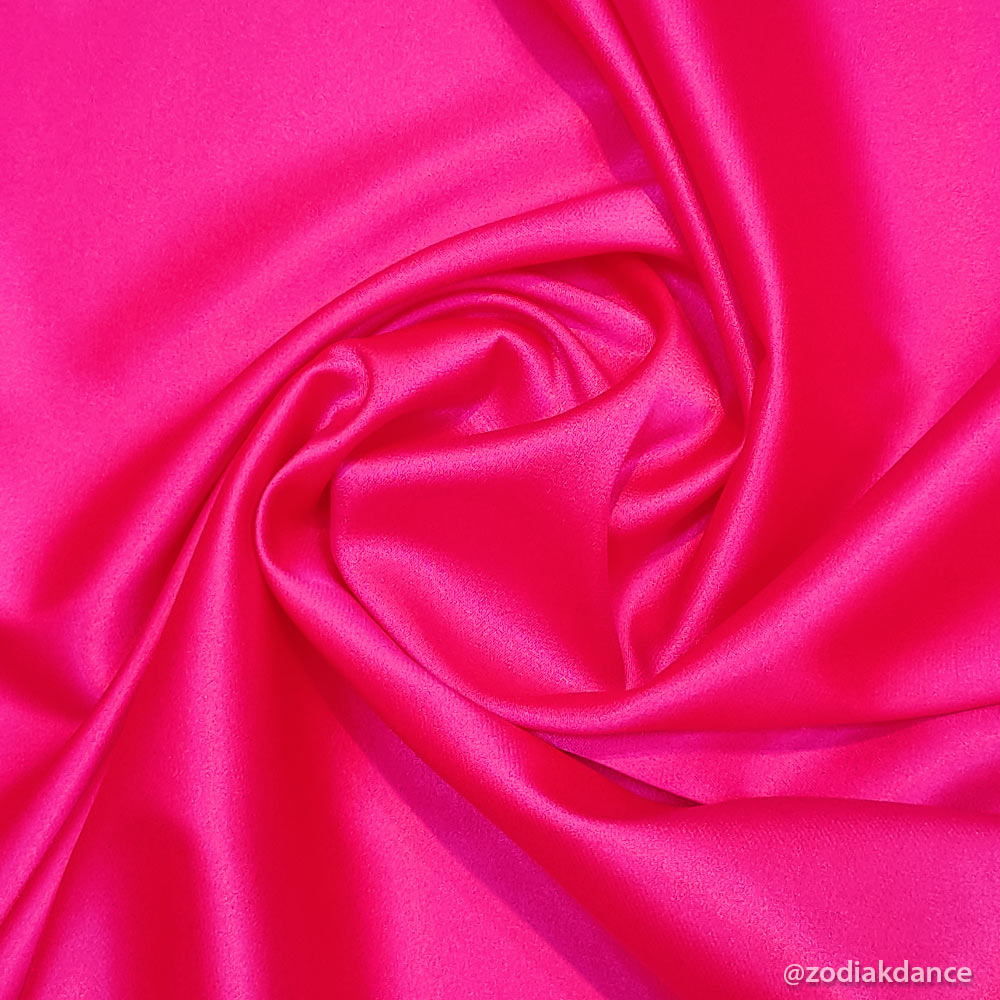 Stretch Satin Electric Pink