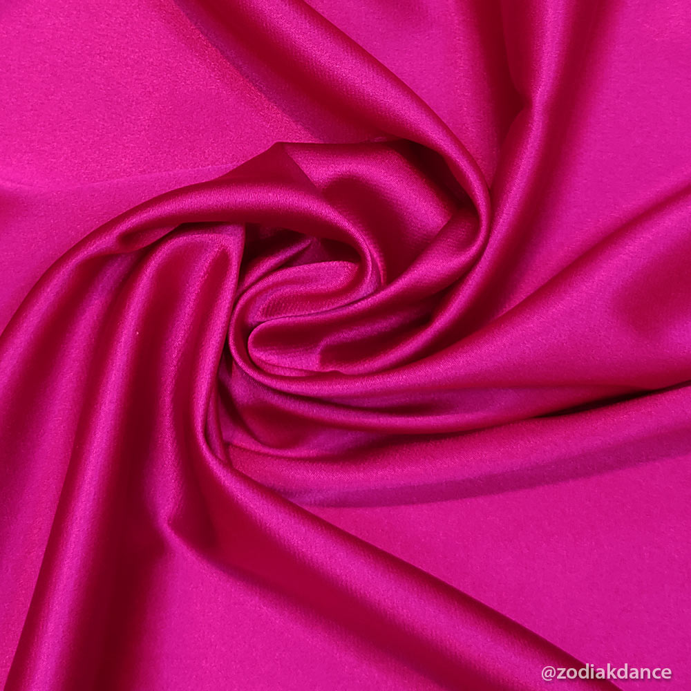 Stretch Satin Fuchsia Pink