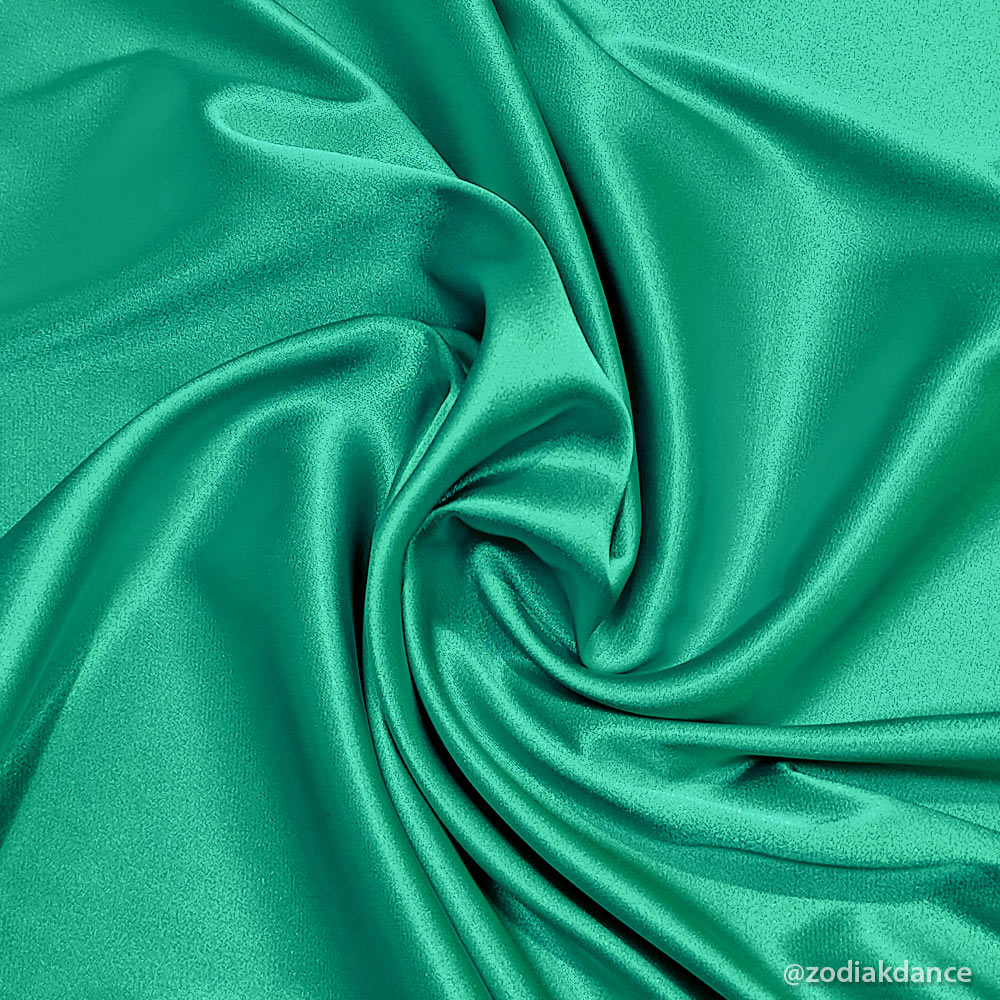 Stretch Satin Jade