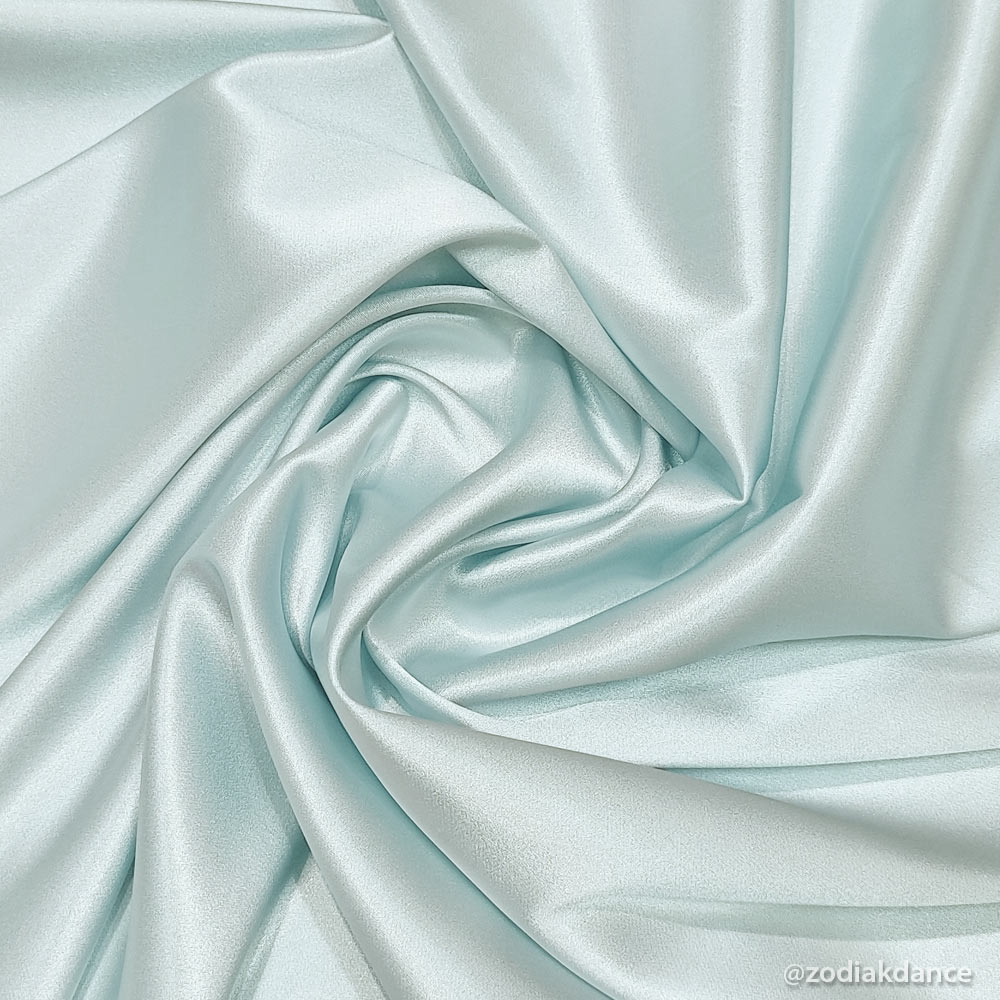 Stretch Satin Pale Turquoise