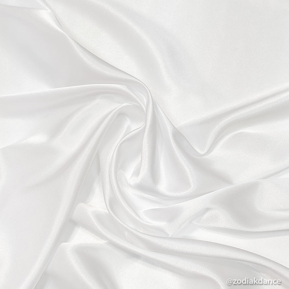 Stretch Satin White