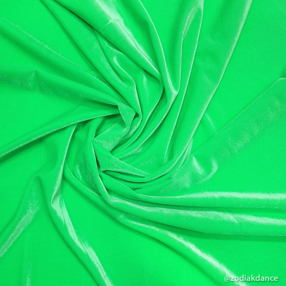 Smooth Velvet Apple Green